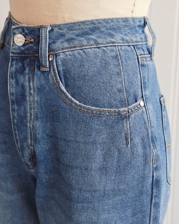 Baxter Low Rise Wide Leg Jeans - Image 4