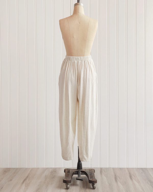 Thessaly Linen Barrel Pants - Image 3