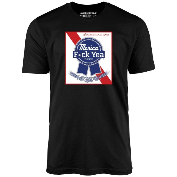 Merica F*ck Yea Beer - Unisex T-Shirt - Image 2